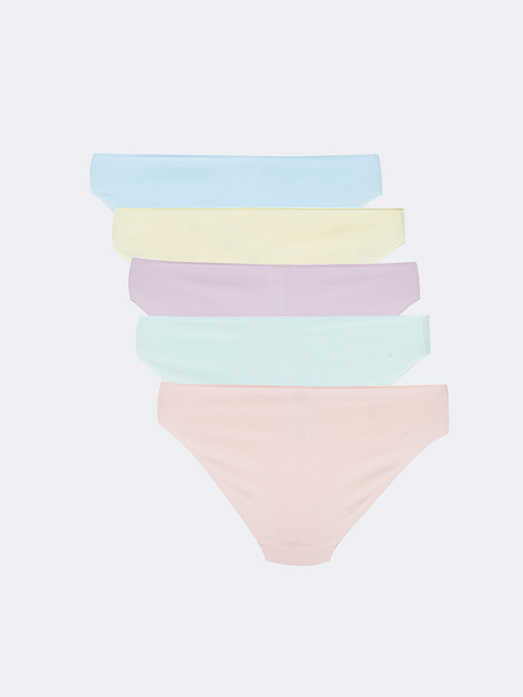 Turkuaz Düz Bikini Külot 5'li-1