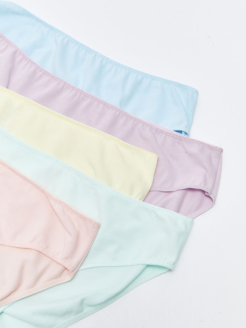 Turkuaz Düz Bikini Külot 5'li-2