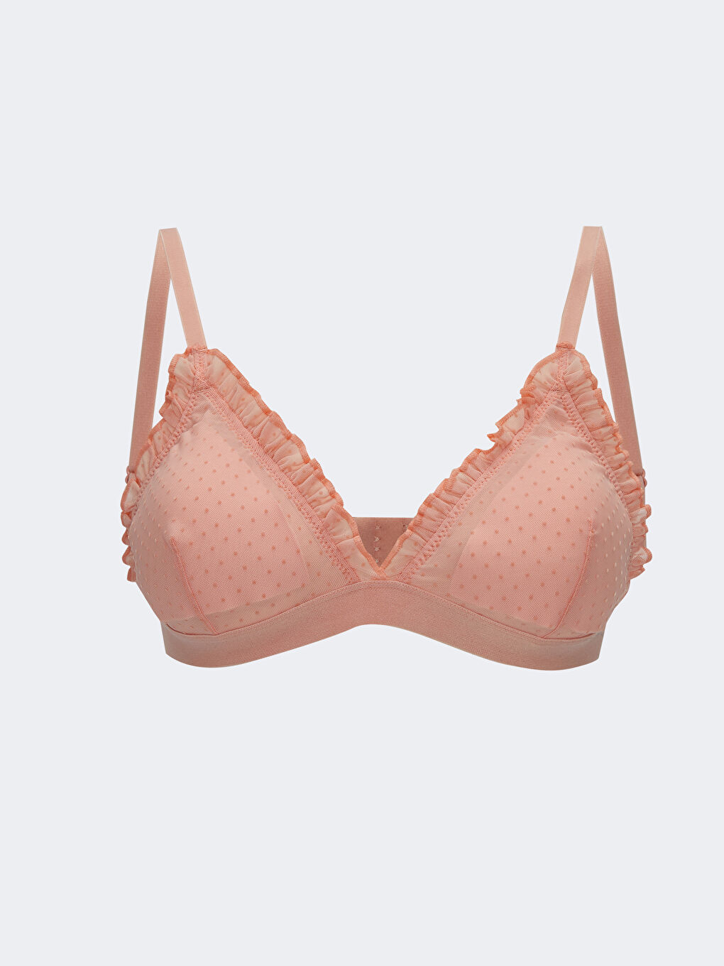 Pembe Balensiz Puantiyeli Sütyen