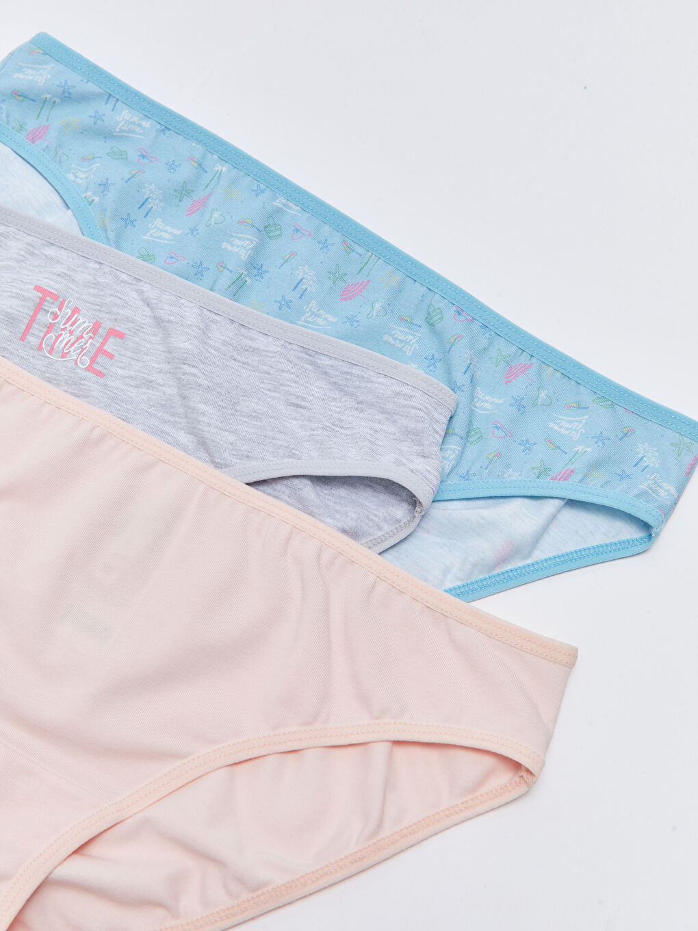 Gri Baskılı Bikini Külot 3'lü-2