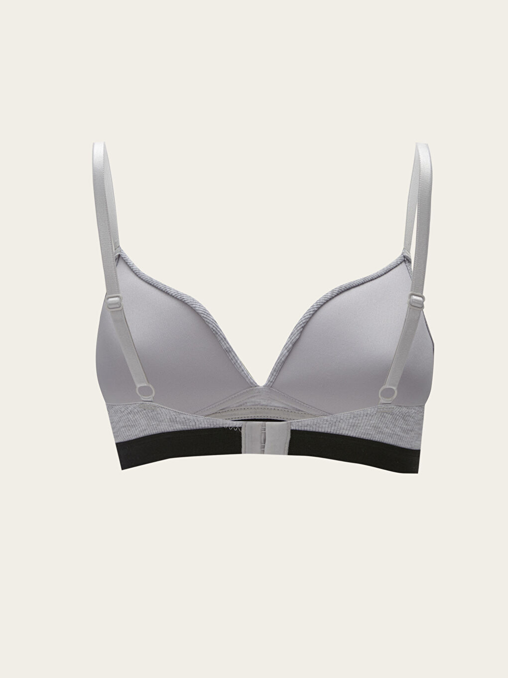 Gri Balensiz Dolgusuz Düz İlk Sütyen-1