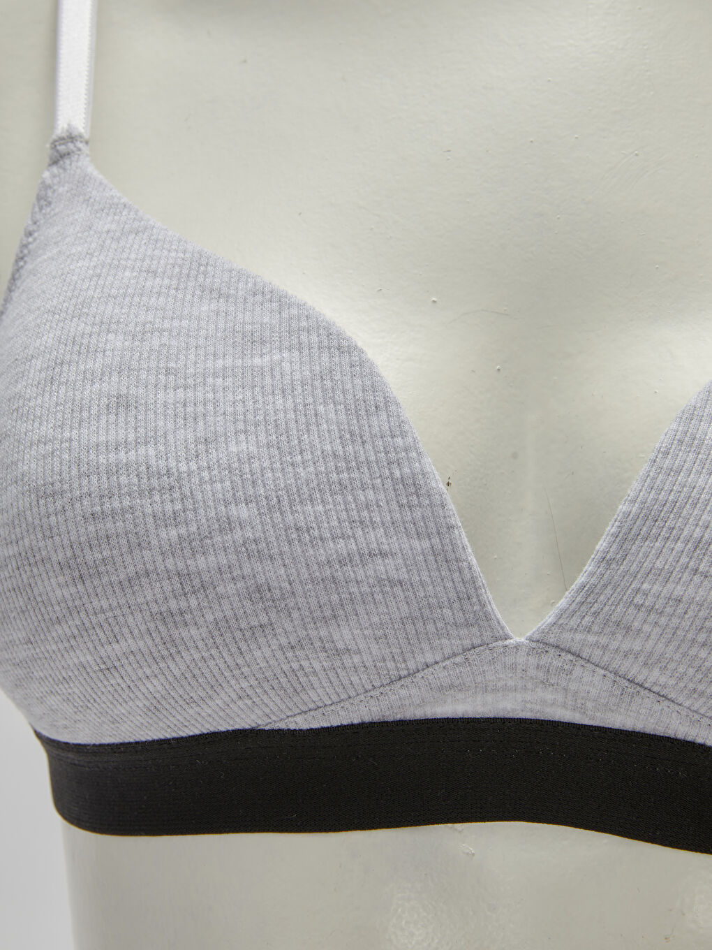 Gri Balensiz Dolgusuz Düz İlk Sütyen-2