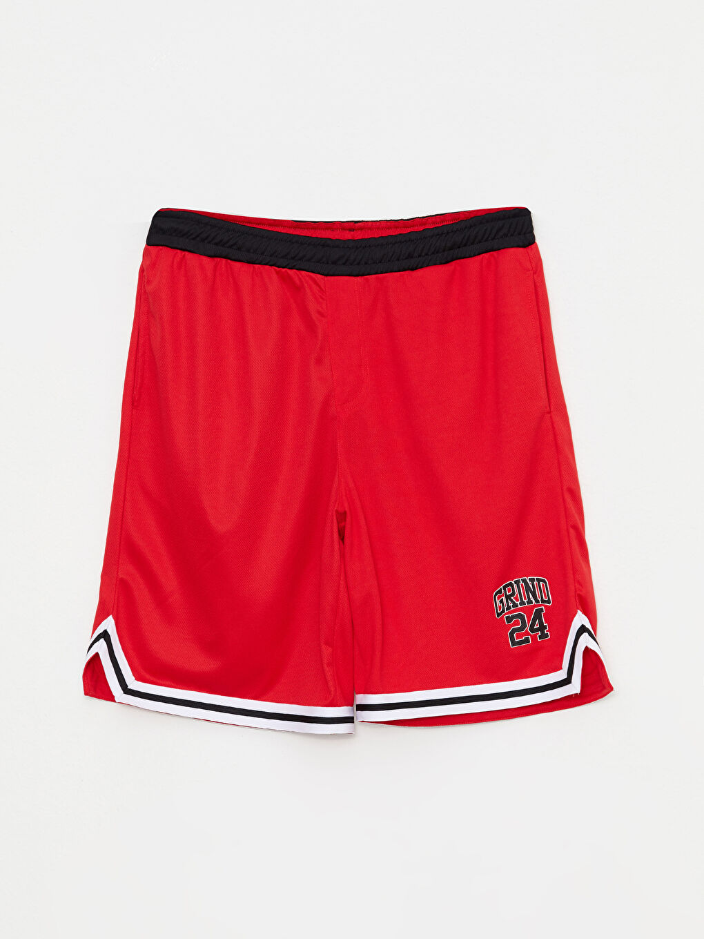 Kırmızı Rahat Kalıp Erkek Basketbol Şortu-5