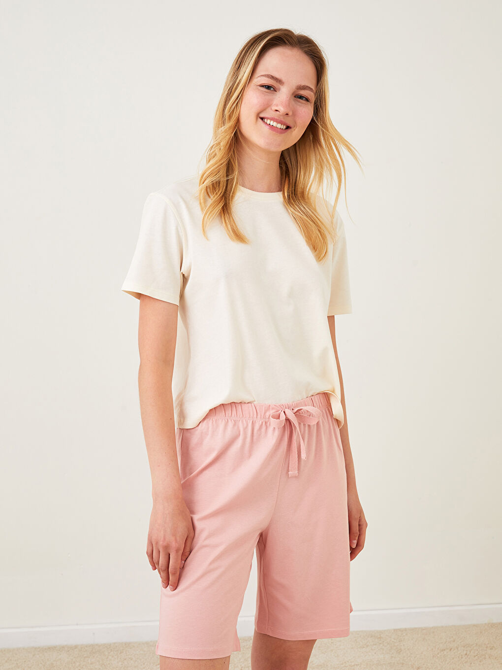 Women's Elastic Waist Regular Pajama Bottoms-2