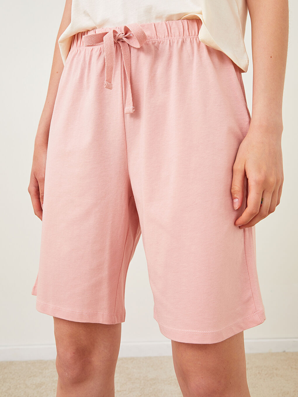 Women's Elastic Waist Regular Pajama Bottoms-3