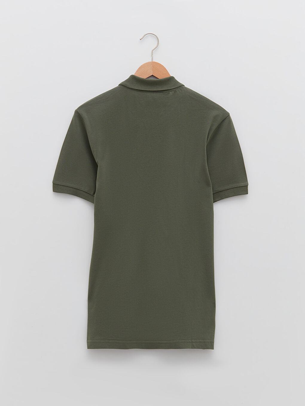 Polo Neck Short Sleeve Cotton Men's T-Shirt-6
