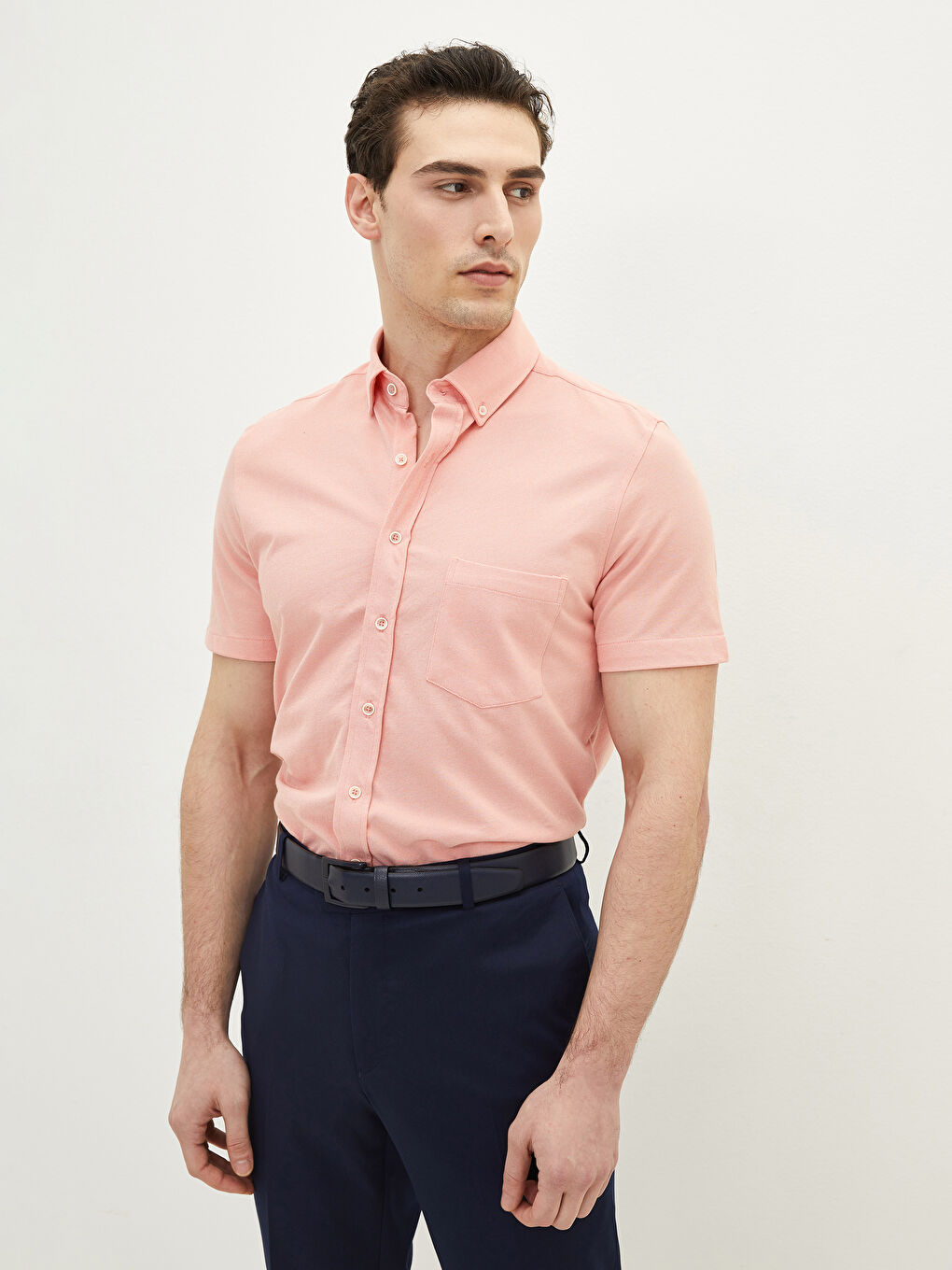 Mercan Regular Fit Kısa Kollu Erkek Gömlek-1