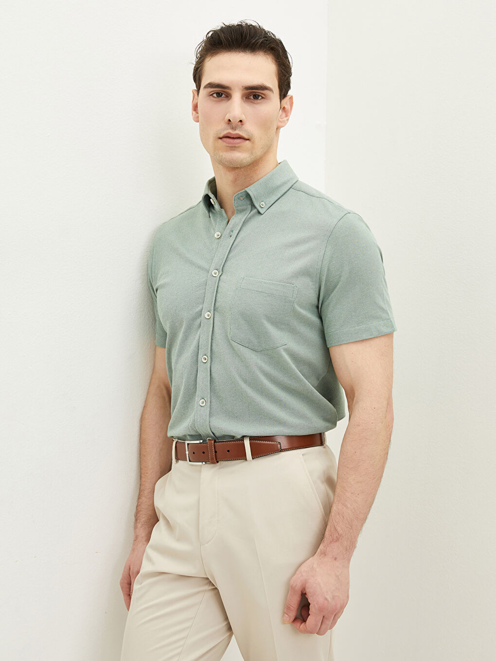 Chemise à Manches Courtes Coupe Régulière pour Hommes