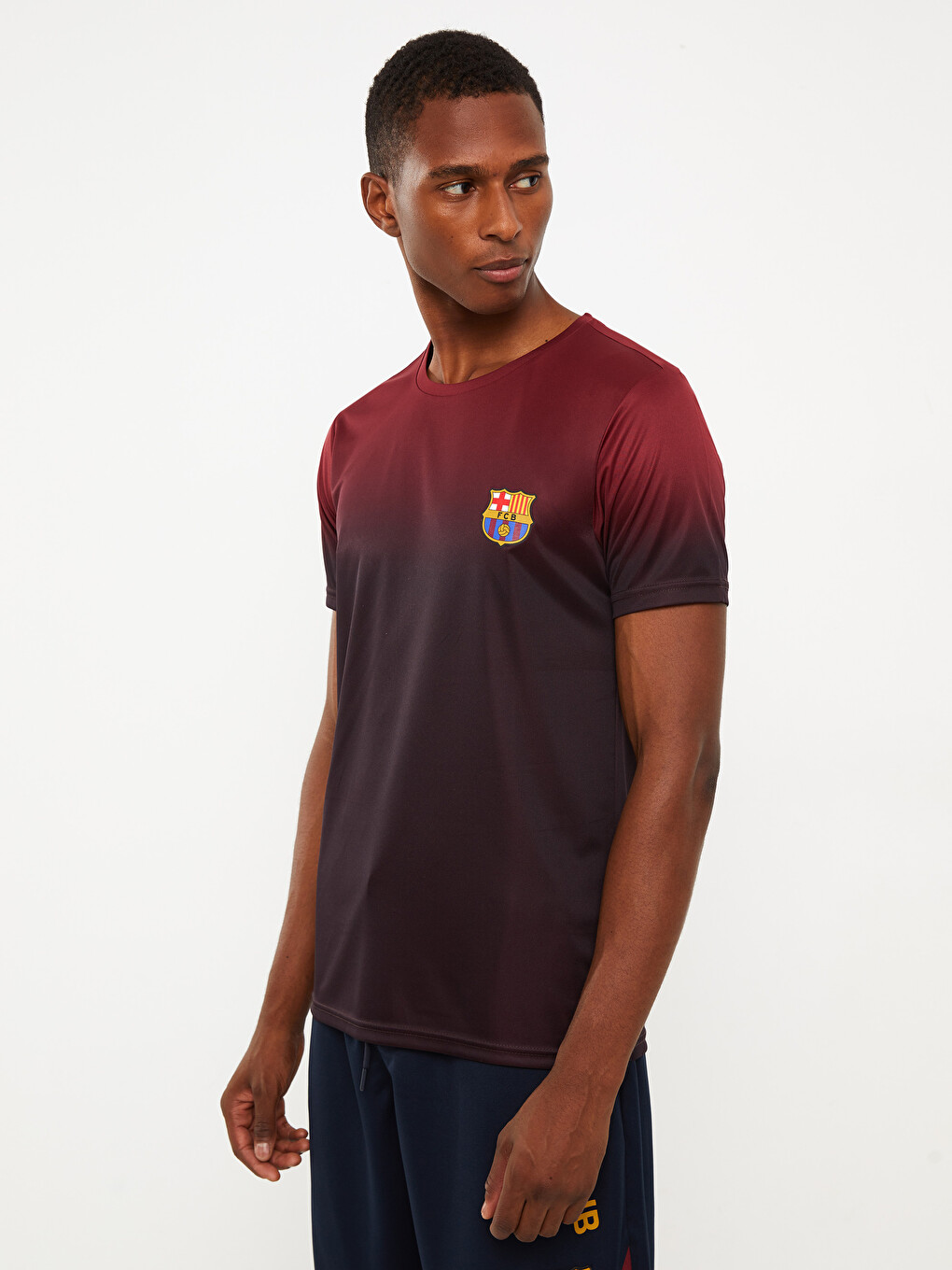 A*e様 【超希少】FC BARCELONA トレーニングシャツ 半袖 XSIDE ACTIVE Bordo Bisiklet Yaka Kısa Kollu Barcelona Baskılı