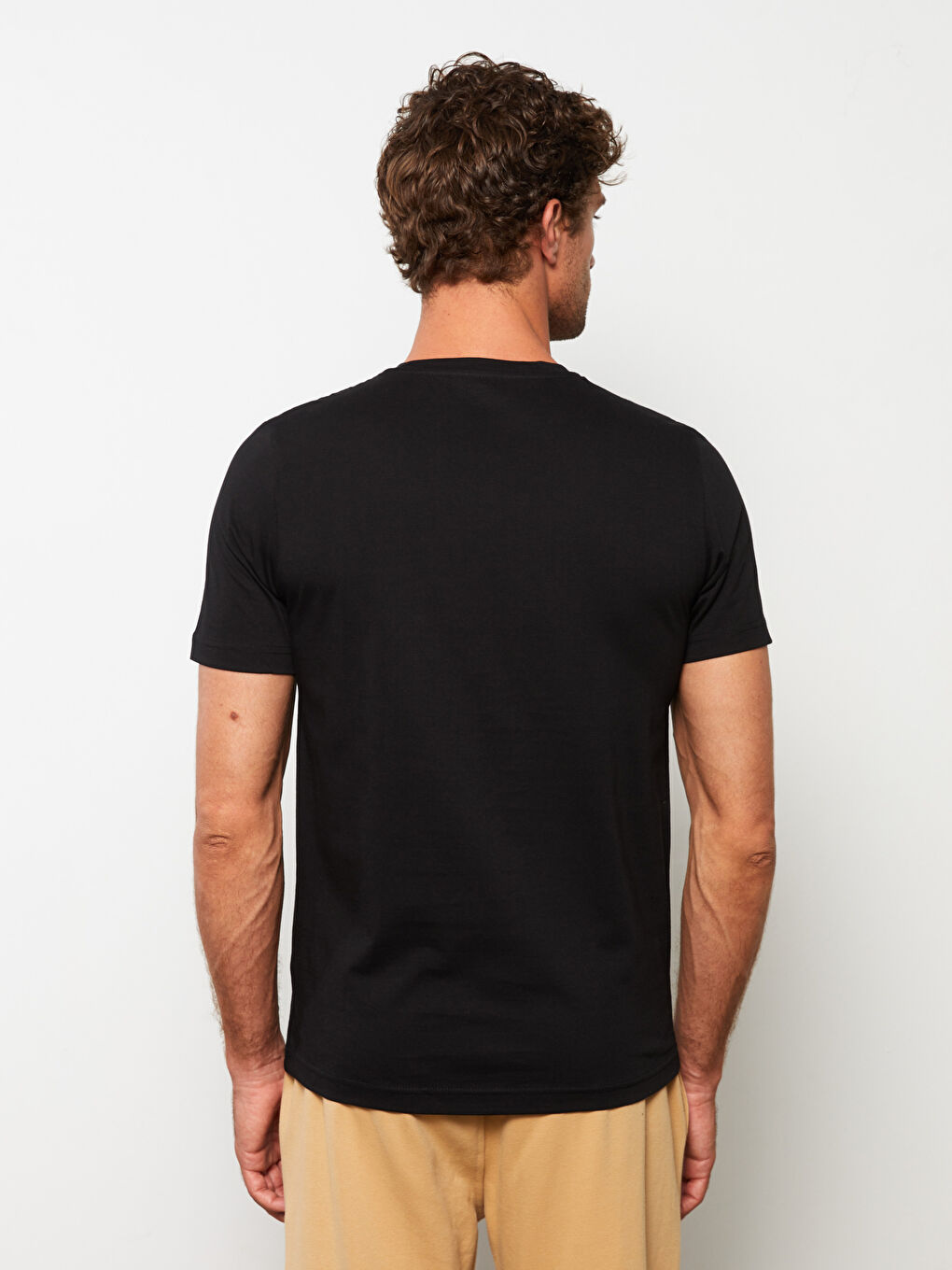 T-shirt pour Hommes en Jersey à Col Rond-4