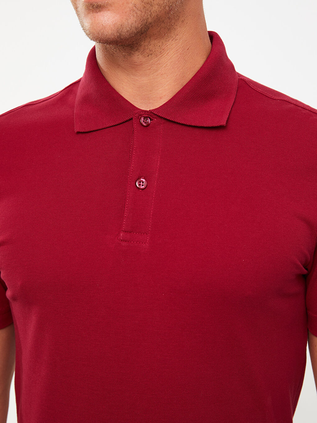 تيشيرت بياقة بولو كم قصير بيكيه للرجال-3