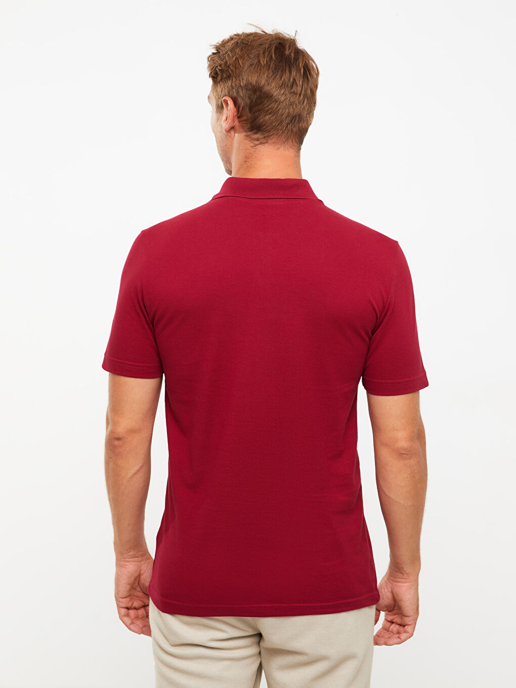 تيشيرت بياقة بولو كم قصير بيكيه للرجال-4
