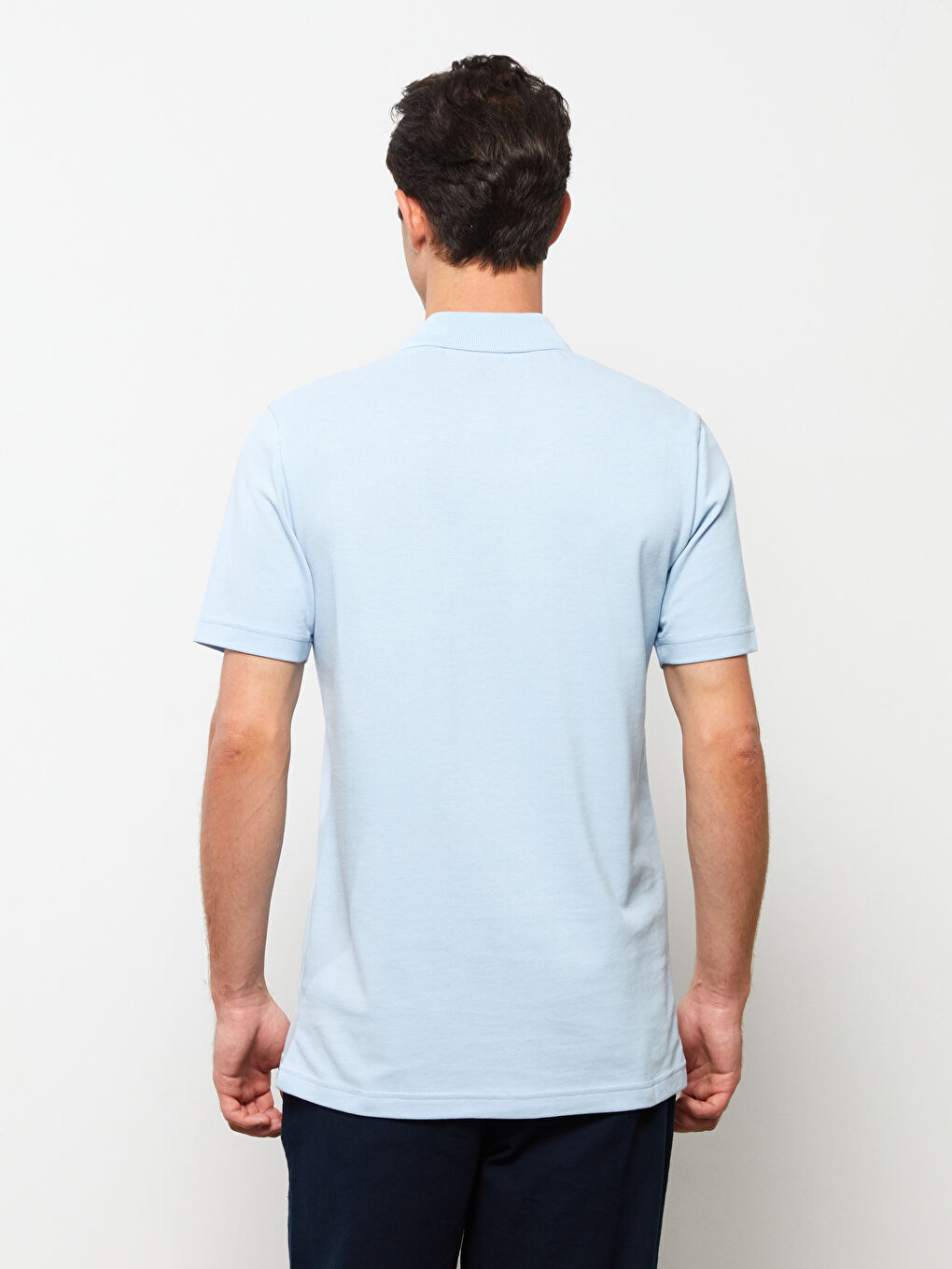 تيشيرت بياقة بولو كم قصير بيكيه للرجال-4