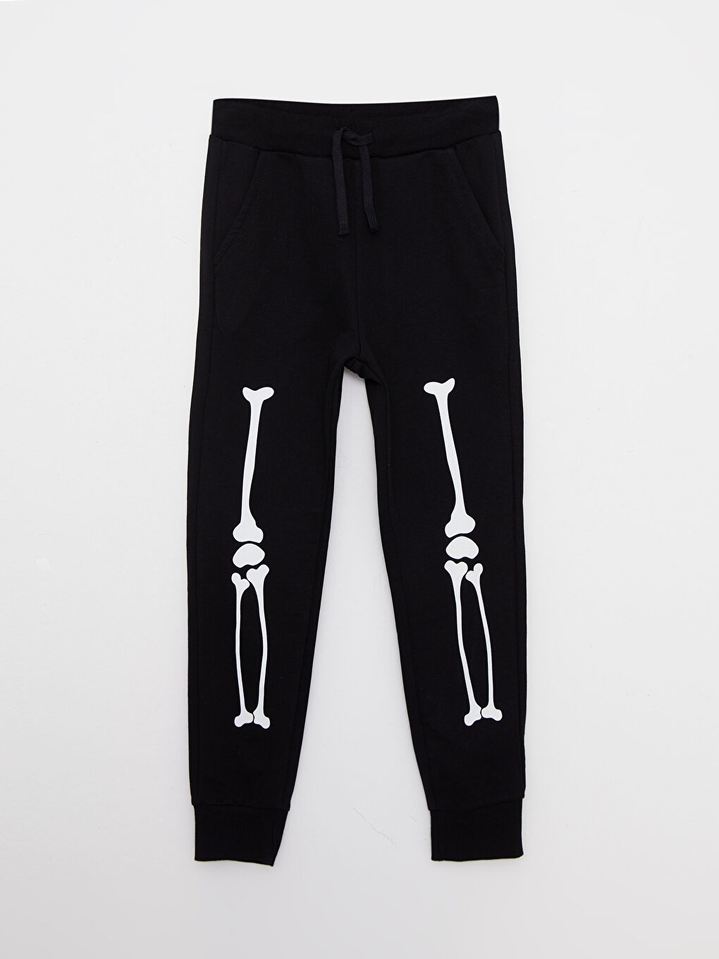 Siyah Kapüşonlu Baskılı Kısa Kollu Erkek Çocuk Tişört ve Eşofman Altı-3