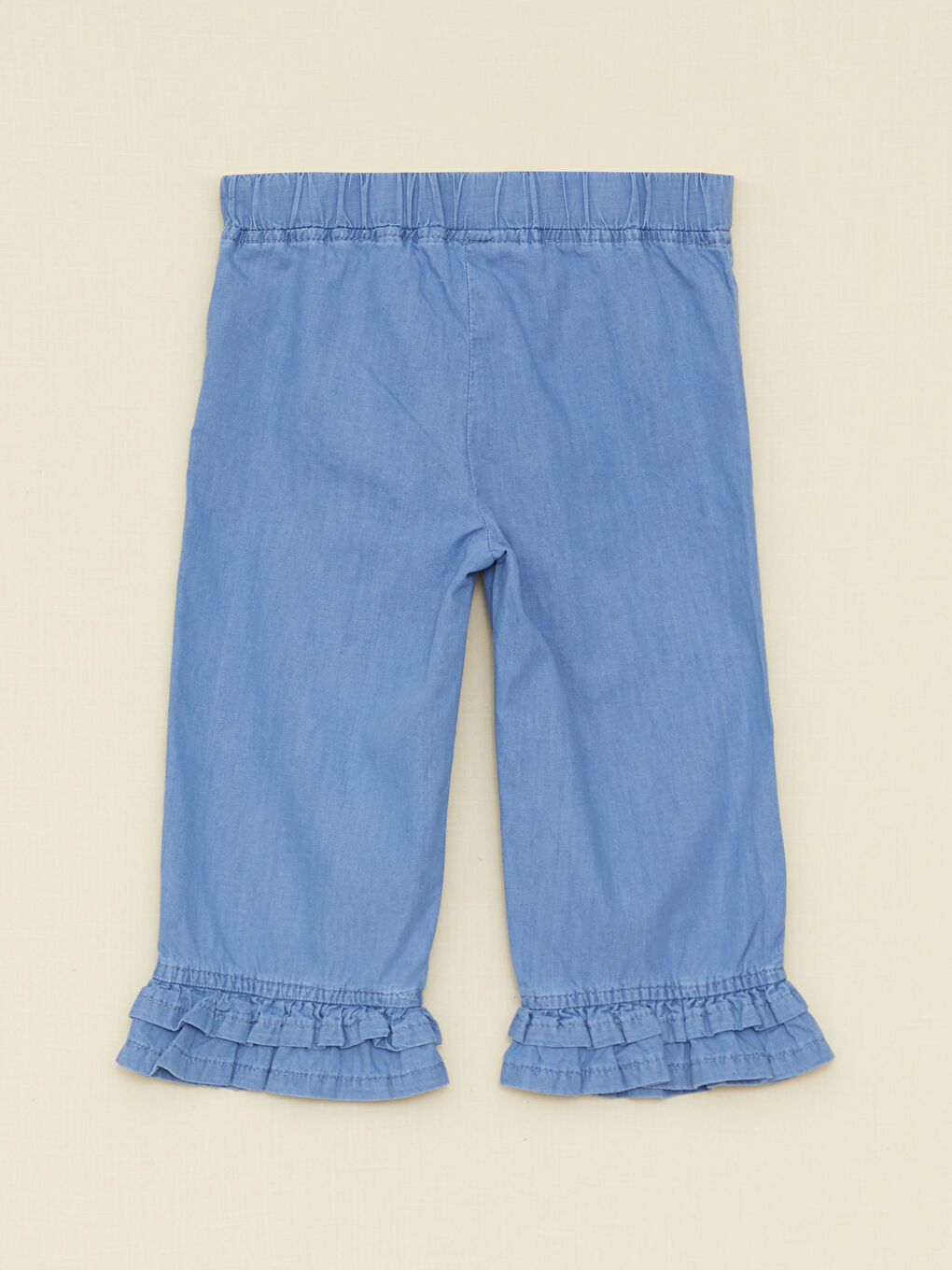 LCW baby Elastic Waist Basic Cotton Baby Girl Jean Trousers -S2IG30Z1-311