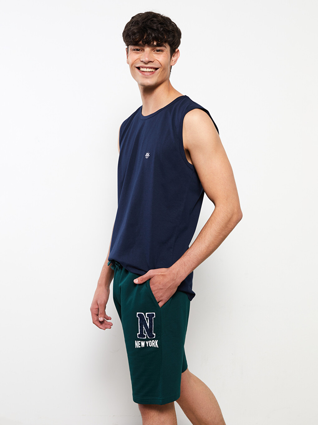 Slim Fit Men's Pyjama Bottoms Shorts