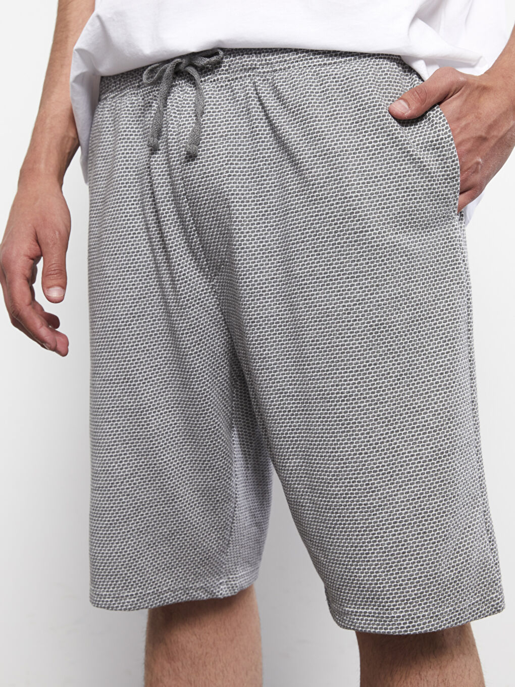شورت بيجامة رجالي بقصة عادية-2