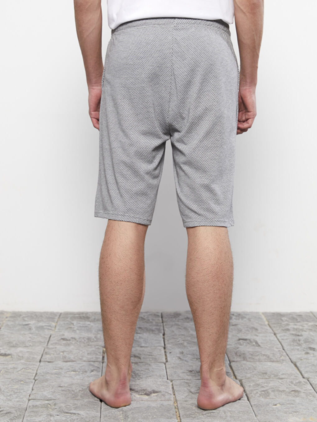 شورت بيجامة رجالي بقصة عادية-3
