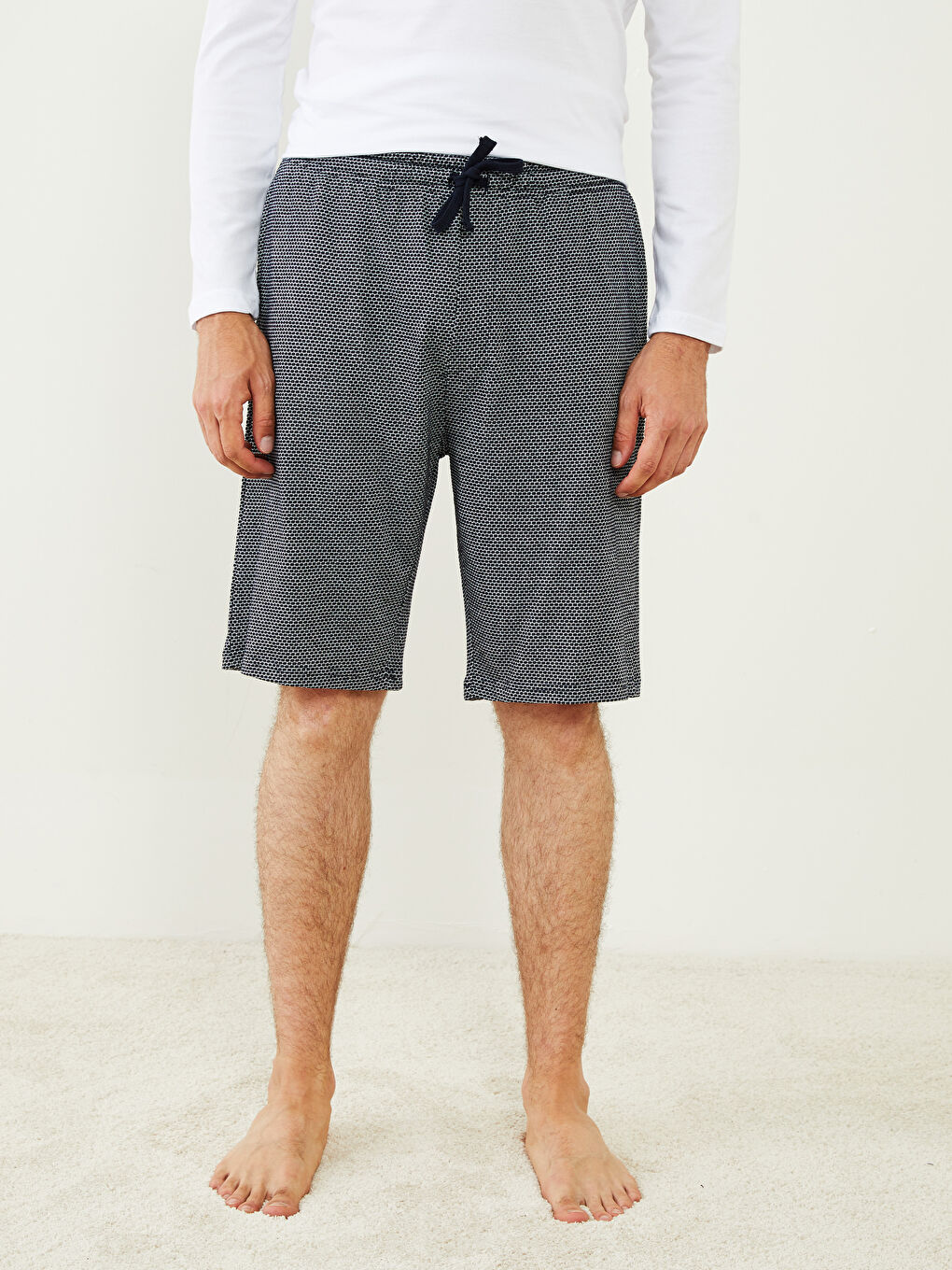 شورت بيجامة رجالي بقصة عادية-3