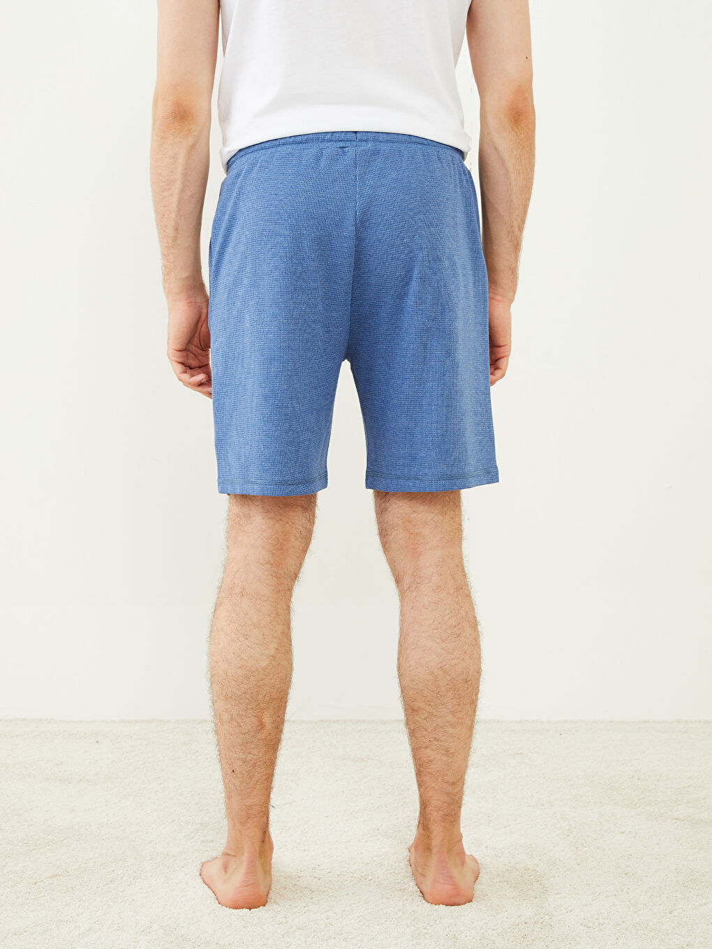 Ерлерге арналған стандартты пішім пижама шалбарлары шорты-4