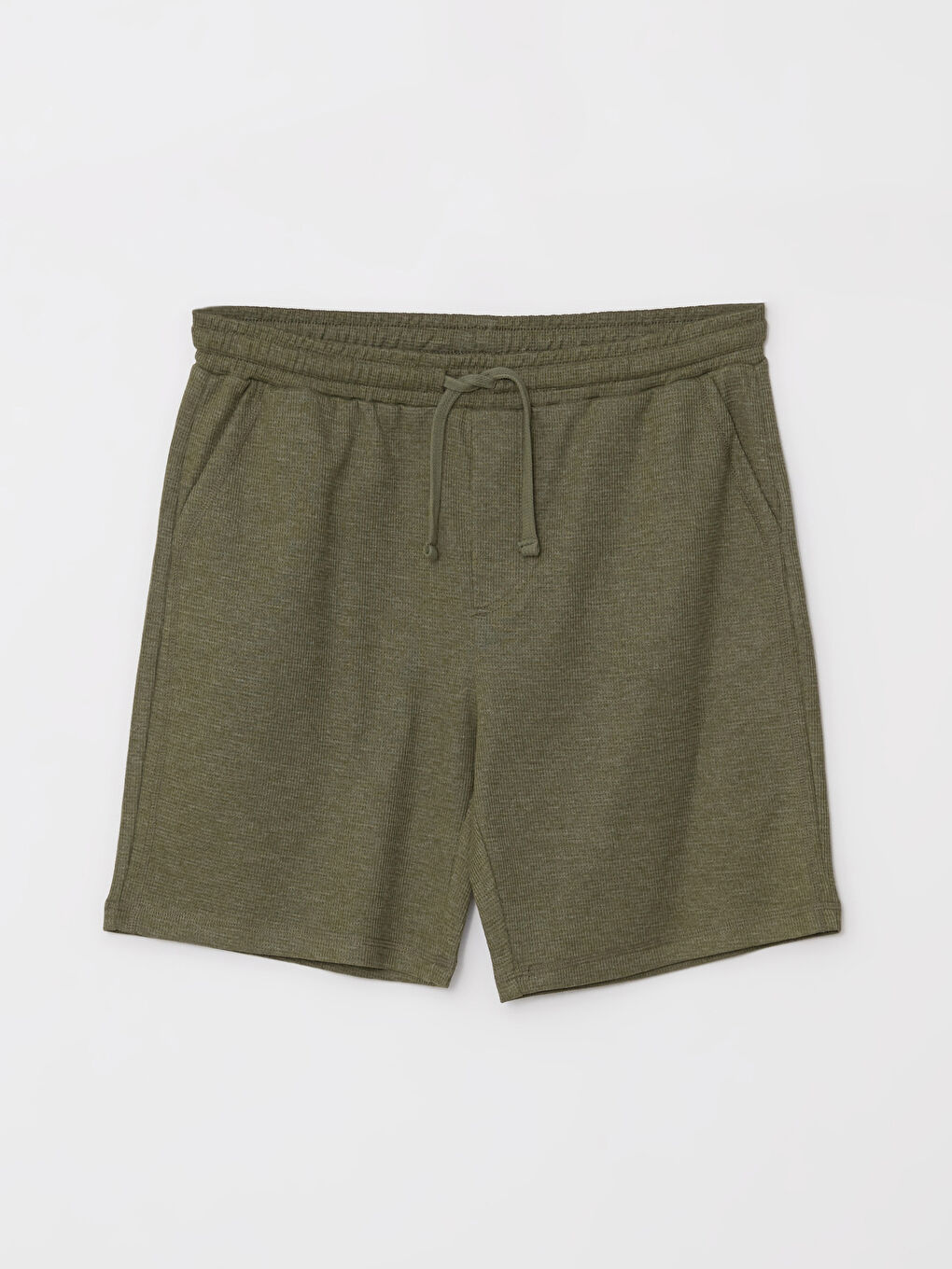 Yeşil Standart Kalıp Erkek Pijama Alt Şort-5