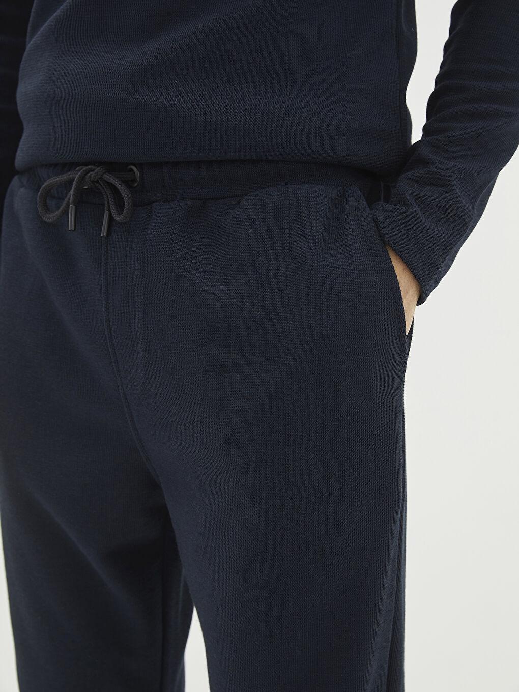 Lacivert Standart Kalıp Erkek Eşofman Altı-2