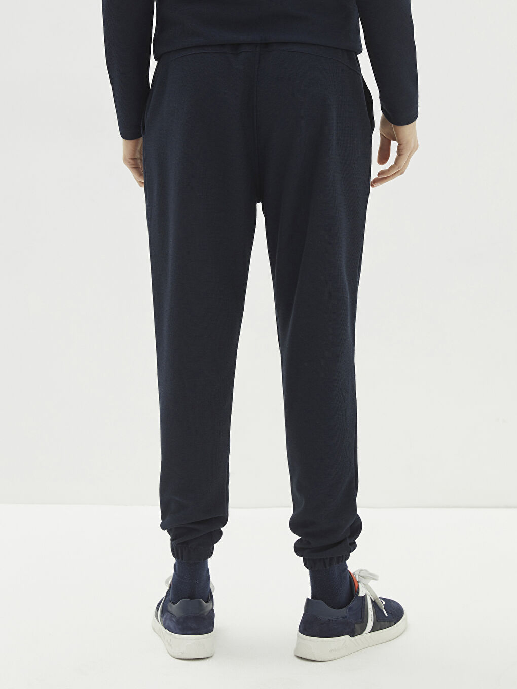 Lacivert Standart Kalıp Erkek Eşofman Altı-4