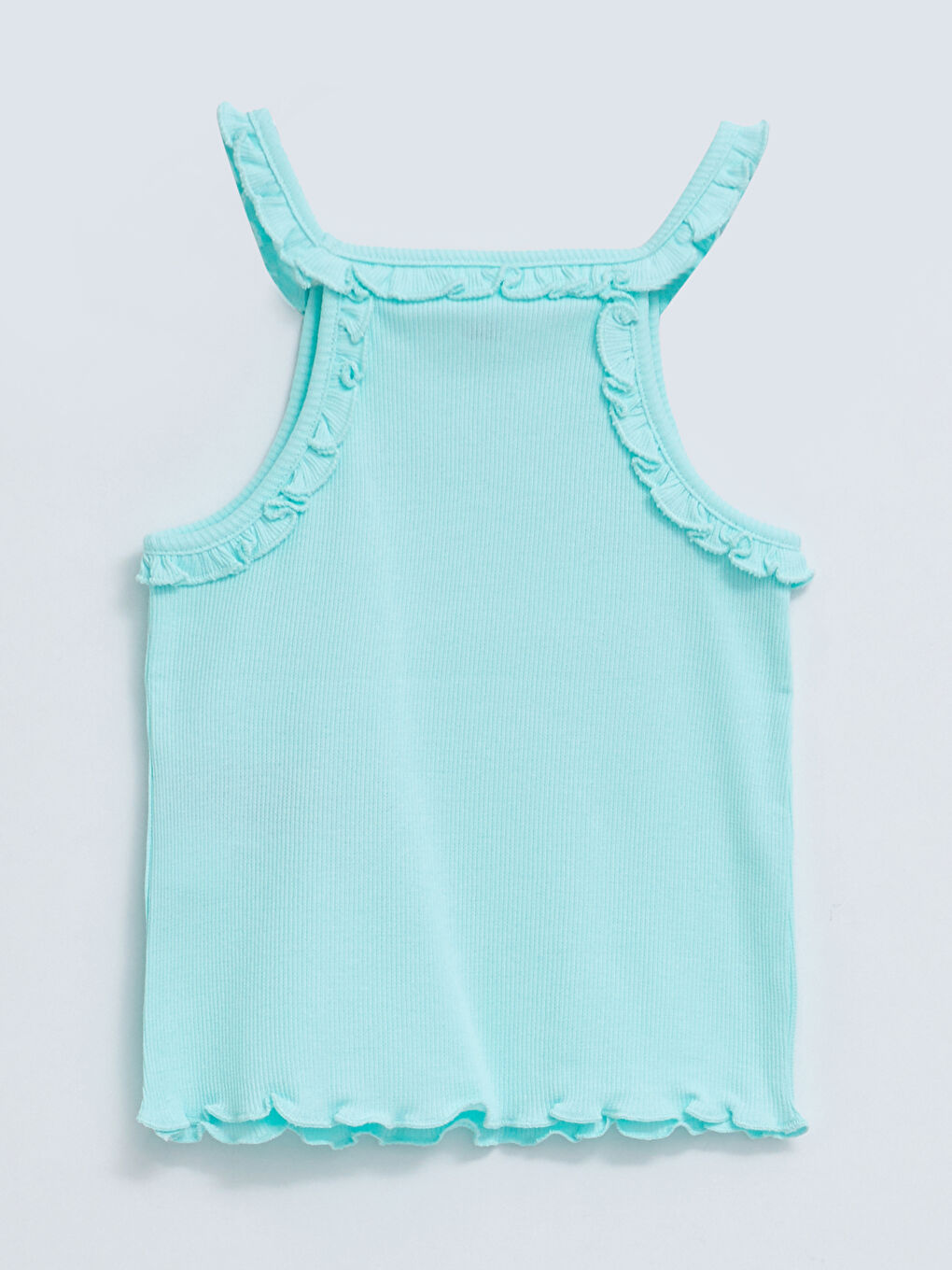 Майка с круглым вырезом, с ремешками, с принтом для малышки девочки-1