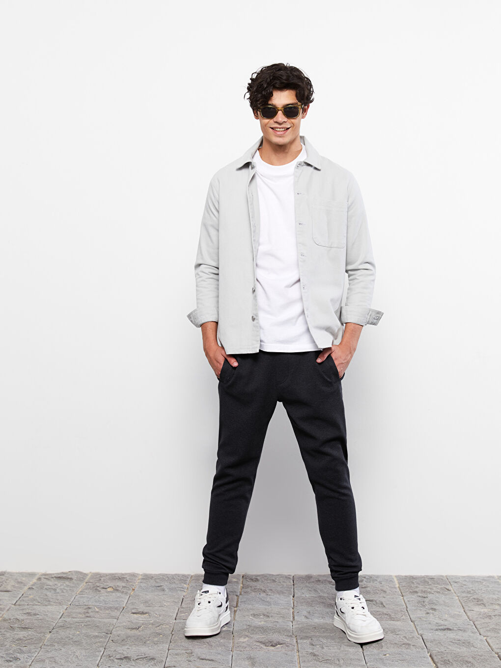 Antrasit Slim Fit Erkek Eşofman Altı