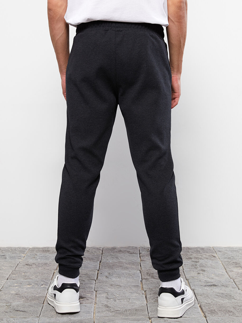 Antrasit Slim Fit Erkek Eşofman Altı-3