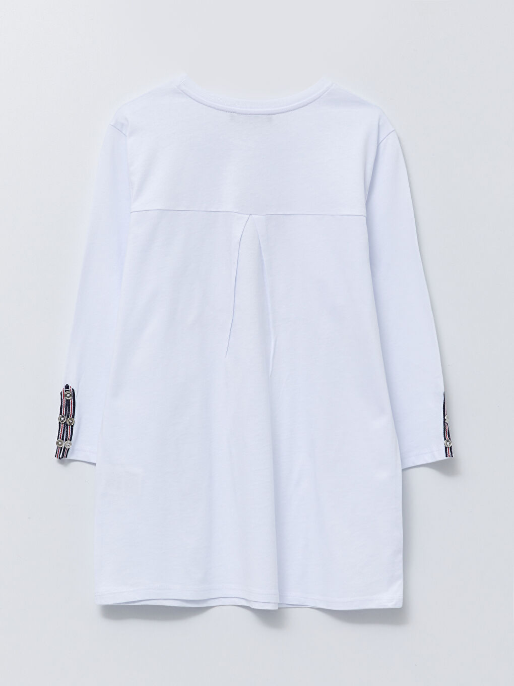 Crew Neck Printed Long Sleeve Cotton Women's T-shirt-6