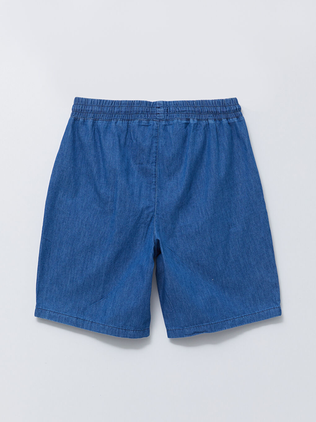 LC WAIKIKI Büyük Beden Beli Lastikli Standart Fit Kadın Rodeo Jean Şort -S2IH84Z8-507