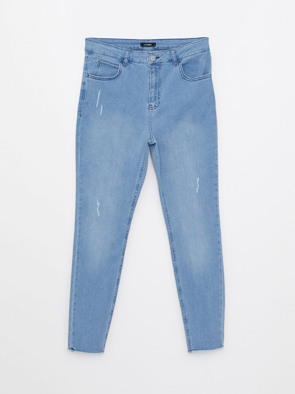 Голям Размер Меркурий Скини Кройка Прави Джобове Детайлни Дамски Дънки Родео Панталони-5