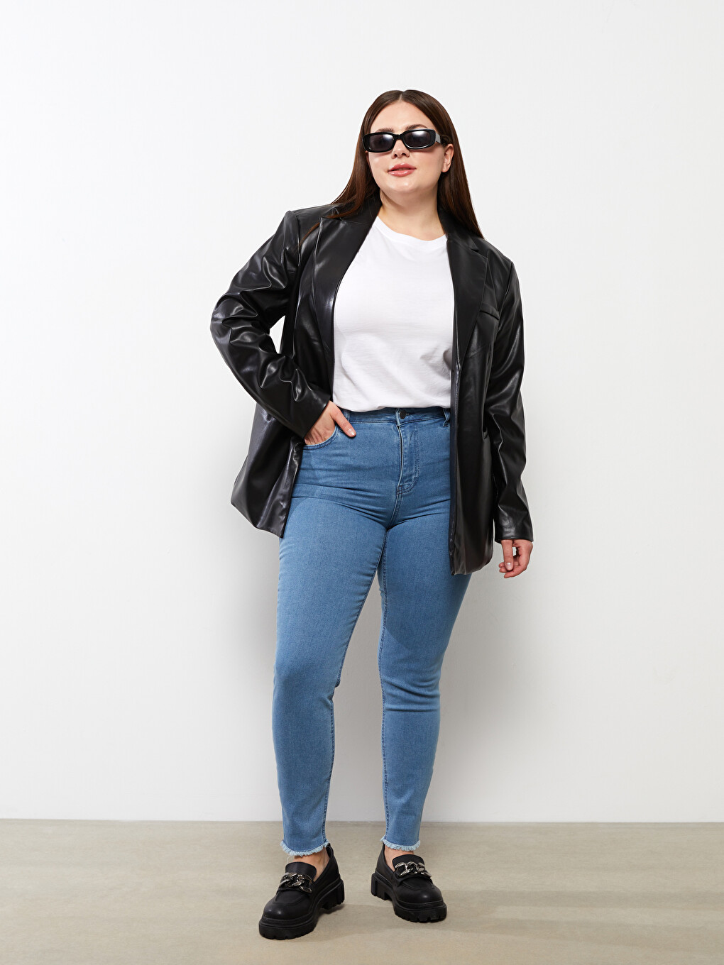 Large Size Mercury Skinny Fit Women's Rodeo Jean Pants with Pocket Detail