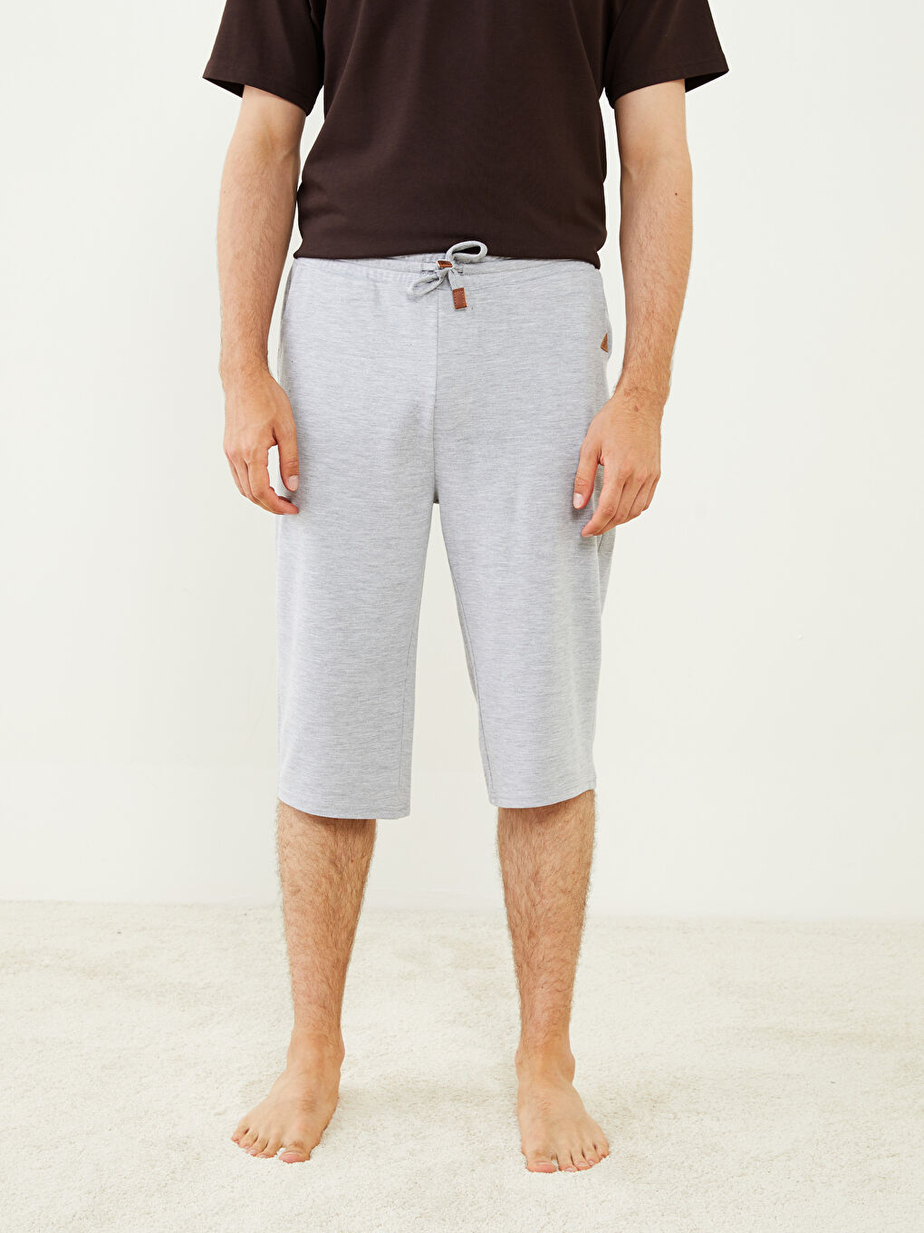 LC WAIKIKI Gri Standart Kalıp Erkek Pijama Alt Şort - 3