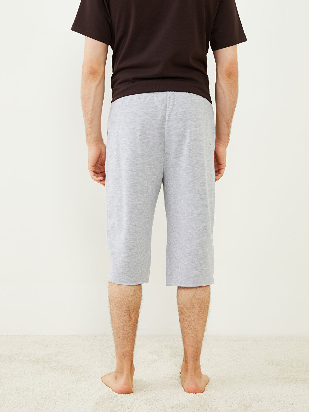 LC WAIKIKI Gri Standart Kalıp Erkek Pijama Alt Şort - 4