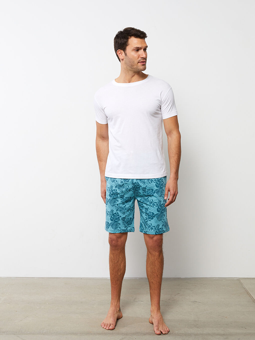 Standard Fit Men's Pyjama Bottom Shorts-1