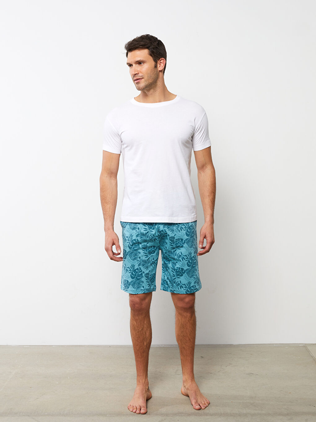 Standard Fit Men's Pyjama Bottom Shorts-2