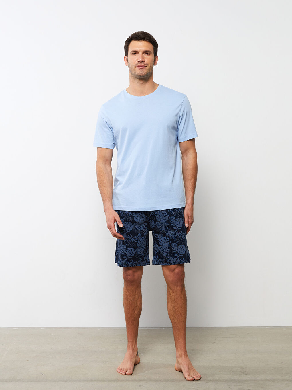 Bas De Pyjama Court Pour Hommes Coupe Standard-1