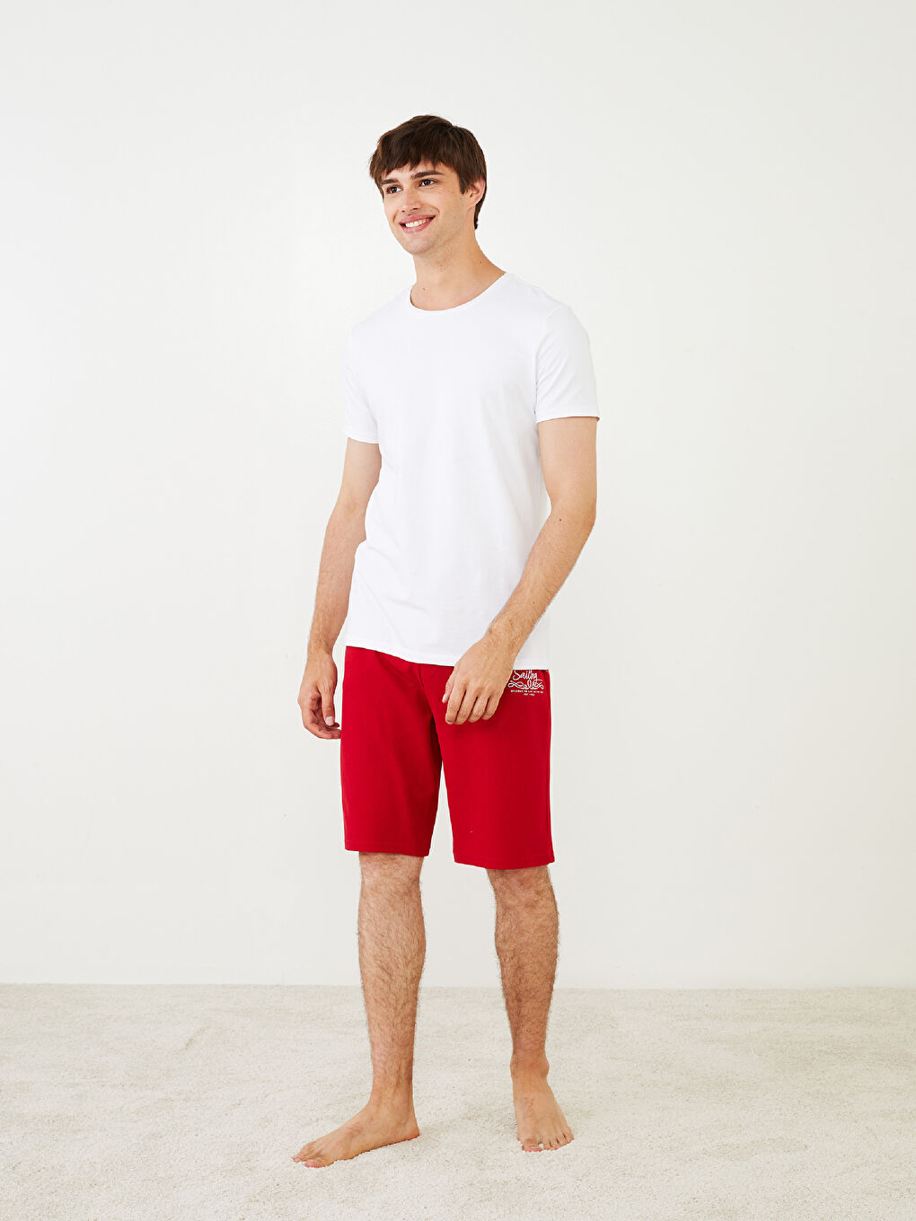 Kırmızı Standart Kalıp Erkek Pijama Altı