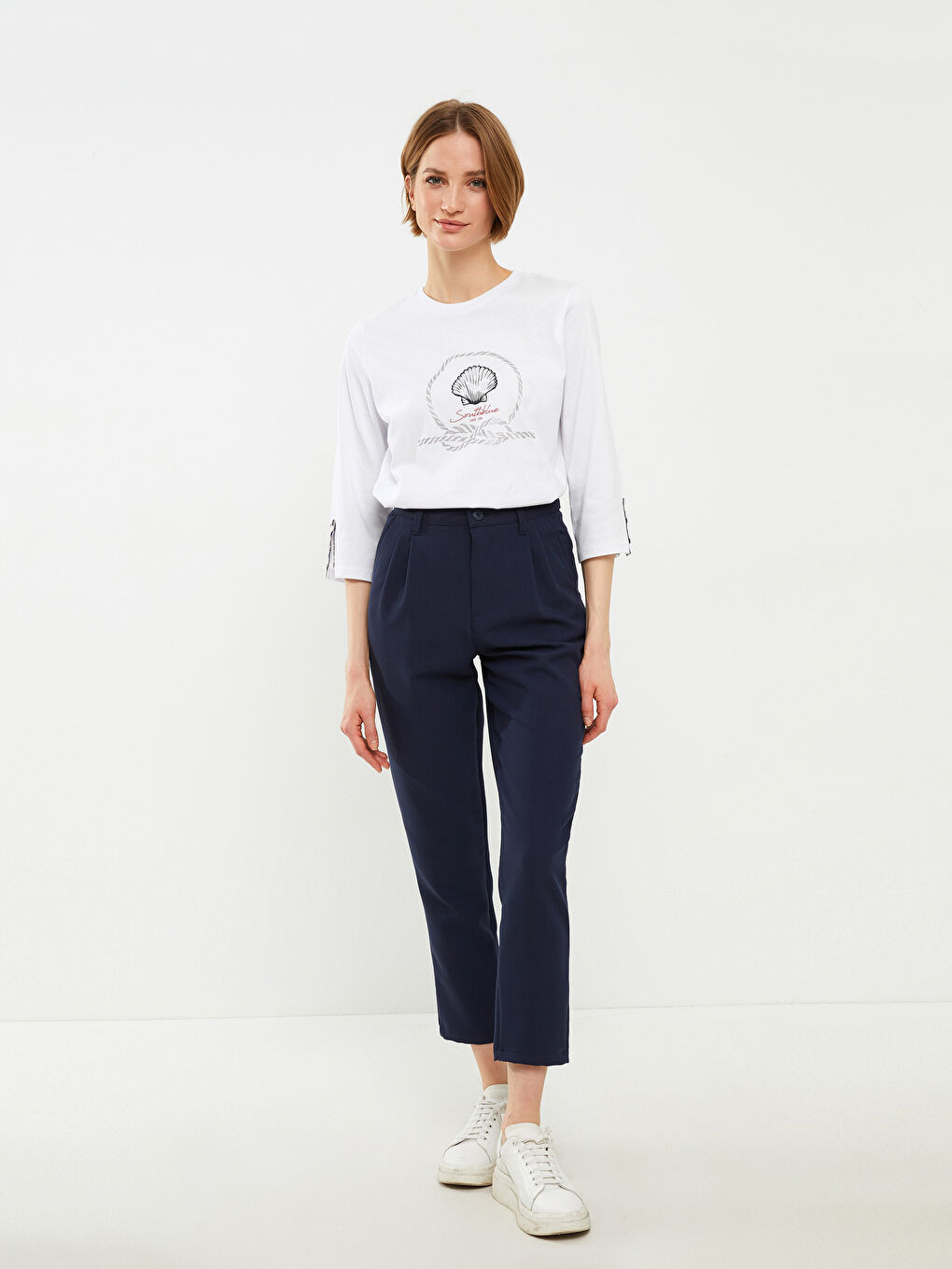 Standard Fit Regular Pocket Detailed Women's Trousers