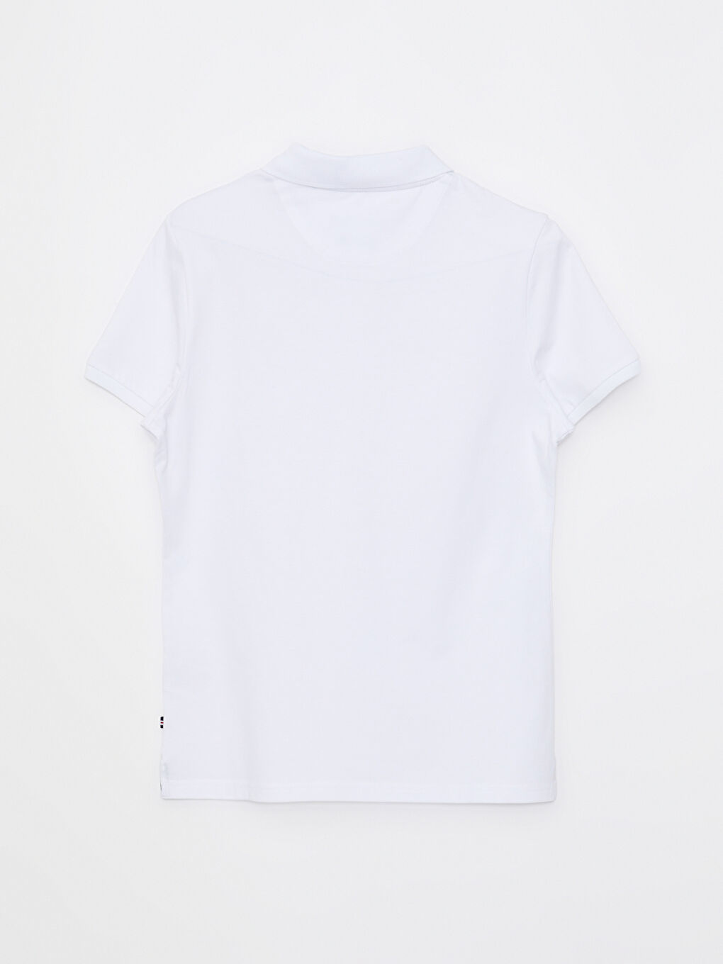 Polo Neck Embroidery Detailed Short Sleeve Women's T-Shirt-5