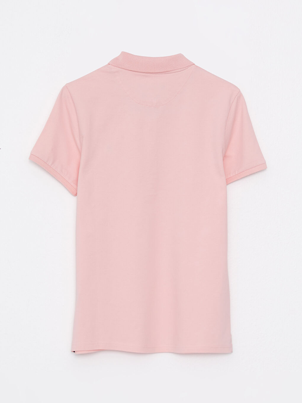 Polo Neck Embroidery Detailed Short Sleeve Women's T-Shirt-6