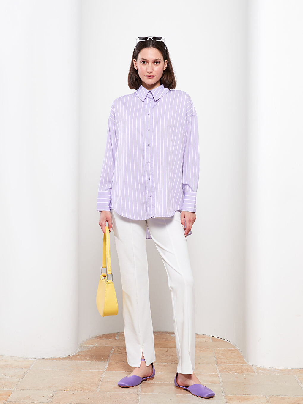 Tunique Chemise Rayée pour Femmes