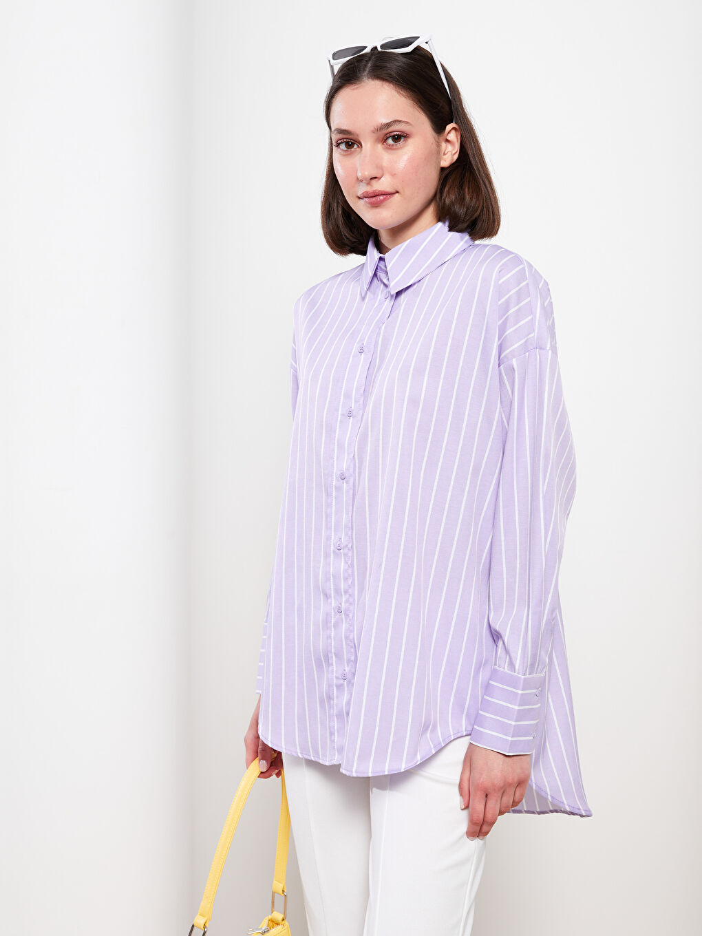 Tunique Chemise Rayée pour Femmes-2