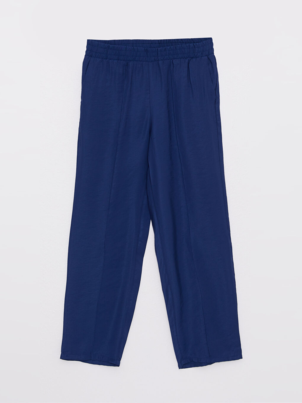 Elastic Waist Regular Pocket Detailed Women's Trousers-5