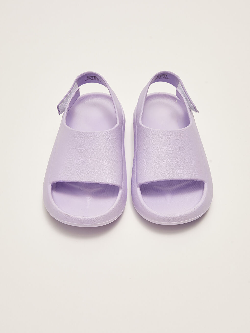 Lila Tek Bantlı Cırt Cırtlı Kız Çocuk Sandalet-2