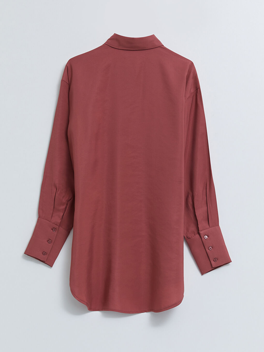 Plain Long Sleeve Women's Shirt Tunic-6