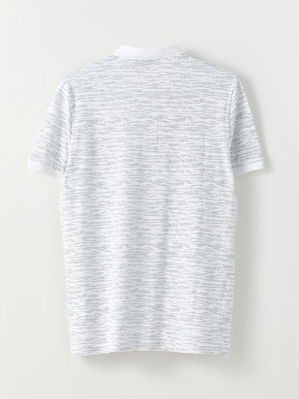 Grandad Collar Short Sleeve Patterned Men's T-Shirt-6