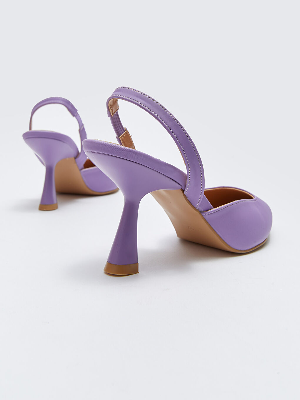 Mor Sivri Burun Kadın Topuklu Ayakkabı-4